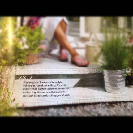 Gjut dina egna trappsteg till trädgården
